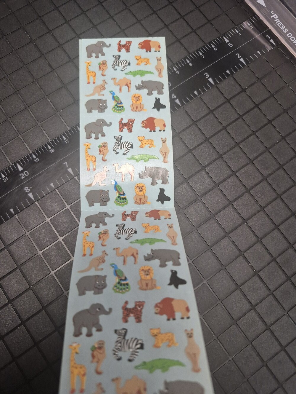 Safari Animal Sticker Sheet - Multi-Color